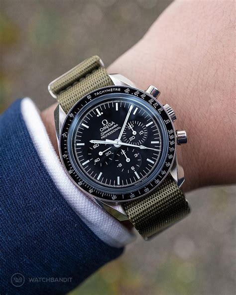 omega speedmaster on nato strap|genuine nato straps.